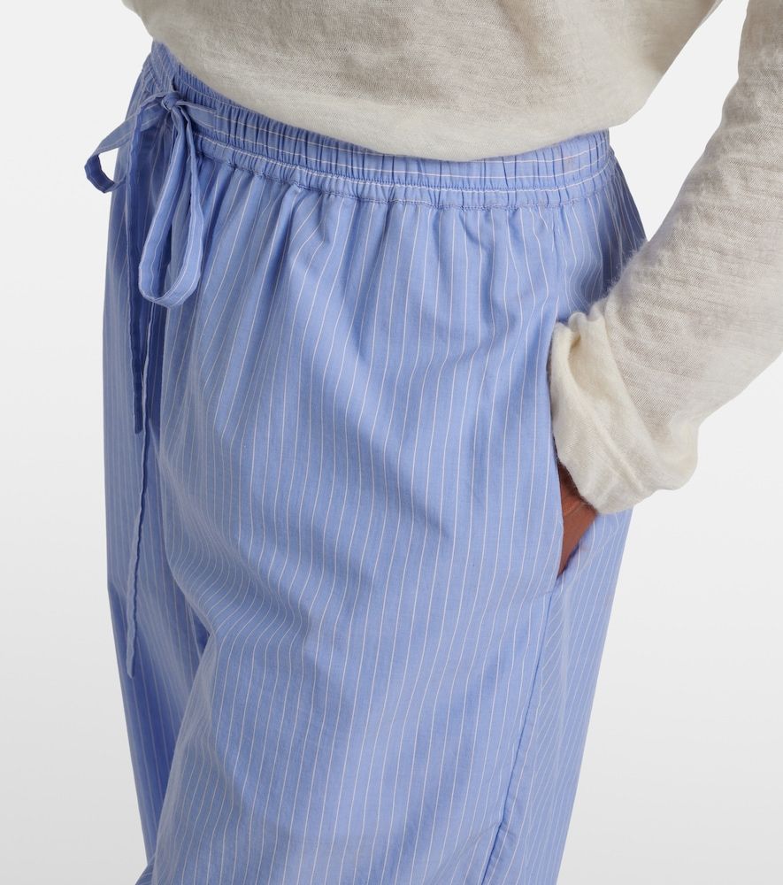 Pantalones anchos Orien de algodón a rayas - The Row - Modalova