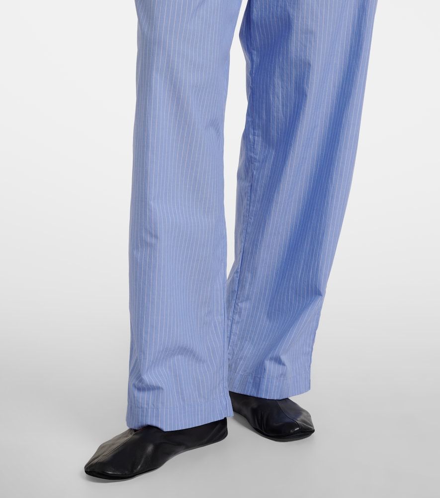 Pantalones anchos Orien de algodón a rayas - The Row - Modalova