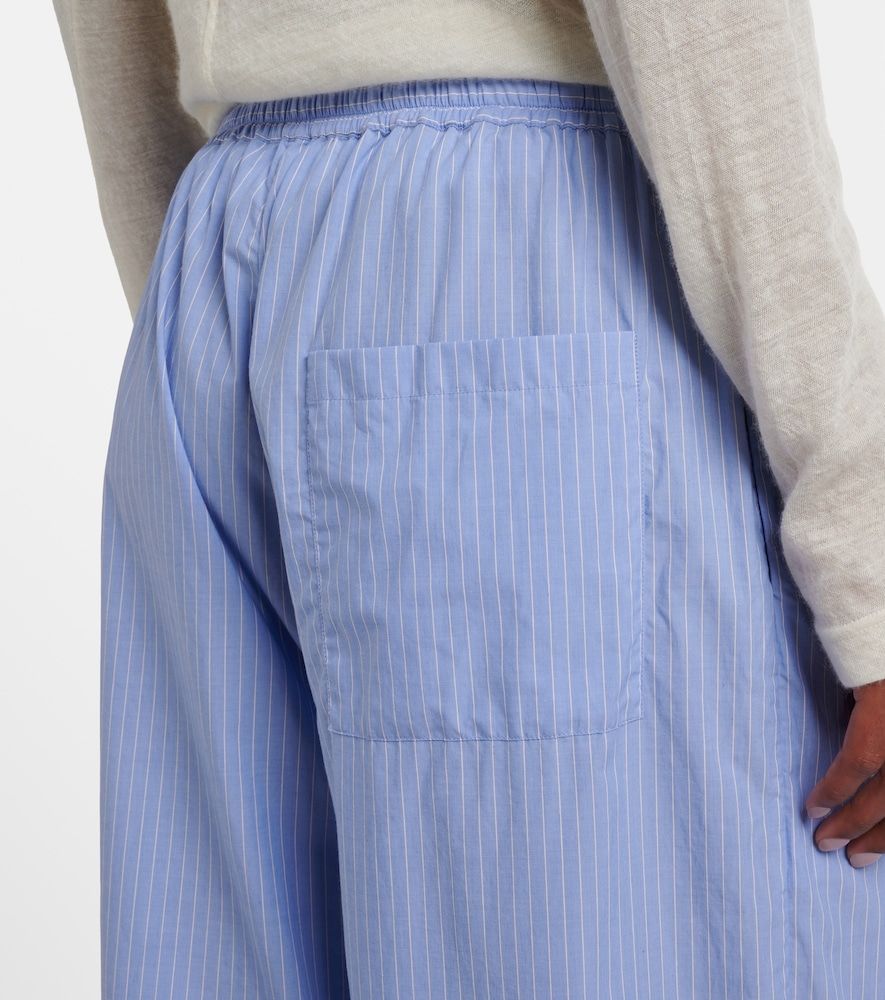 Pantalones anchos Orien de algodón a rayas - The Row - Modalova