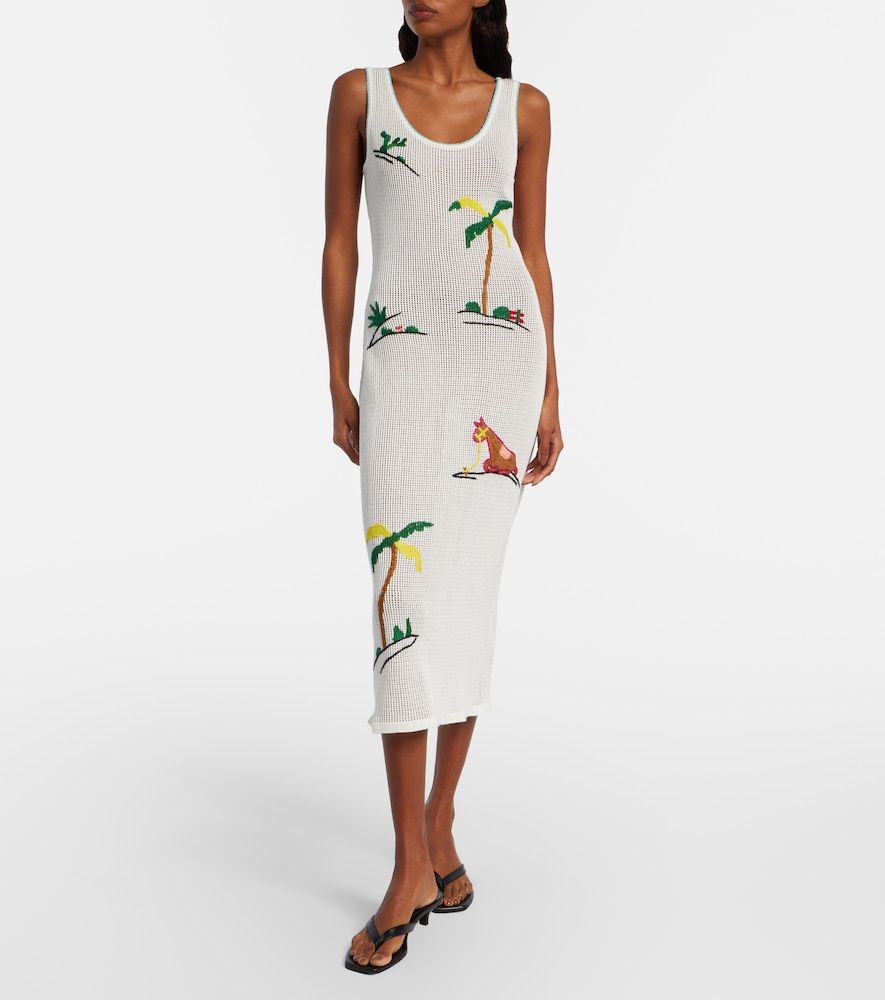 Vestido de playa Luma de algodón bordado - Staud - Modalova