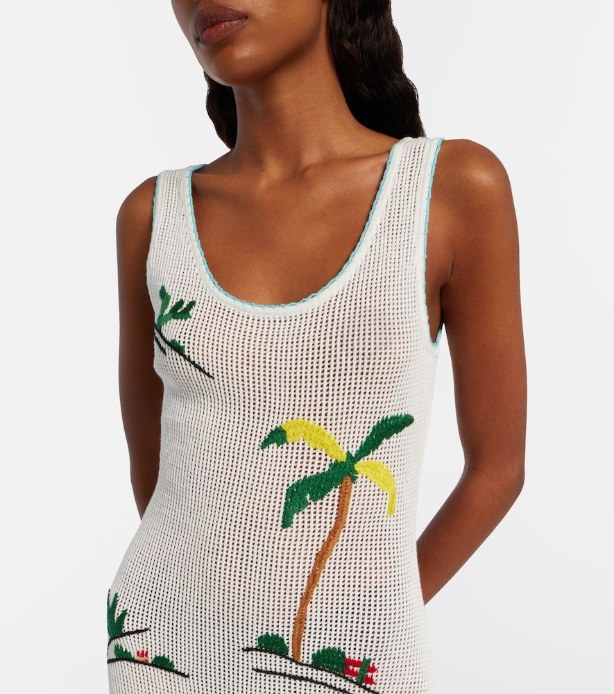 Vestido de playa Luma de algodón bordado - Staud - Modalova