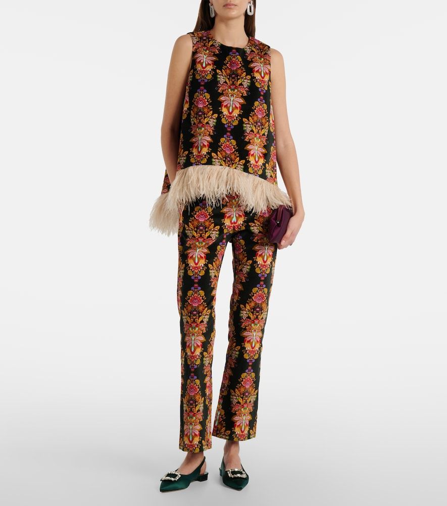 Pantalones flared cropped 24/7 de algodón estampados - La DoubleJ - Modalova