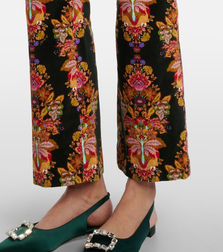 Pantalones flared cropped 24/7 de algodón estampados - La DoubleJ - Modalova
