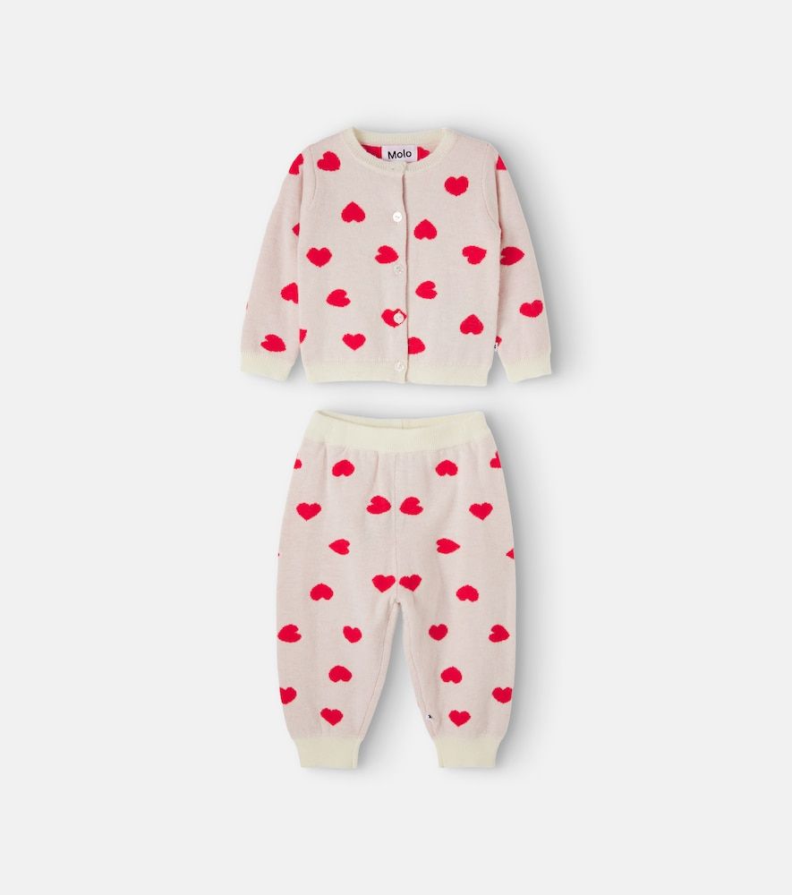 Bebé - set de cárdigan y pantalones deportivos estampado - Molo - Modalova