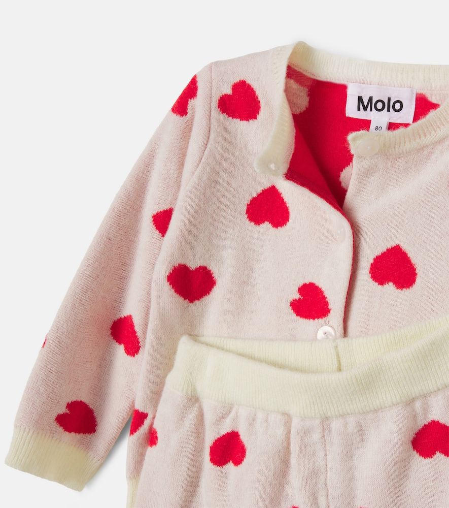 Bebé - set de cárdigan y pantalones deportivos estampado - Molo - Modalova