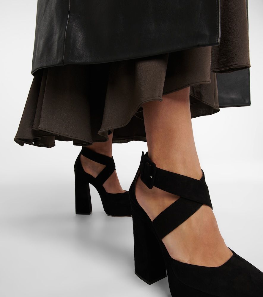Pumps Gian 140 in pelle con plateau - Jimmy Choo - Modalova
