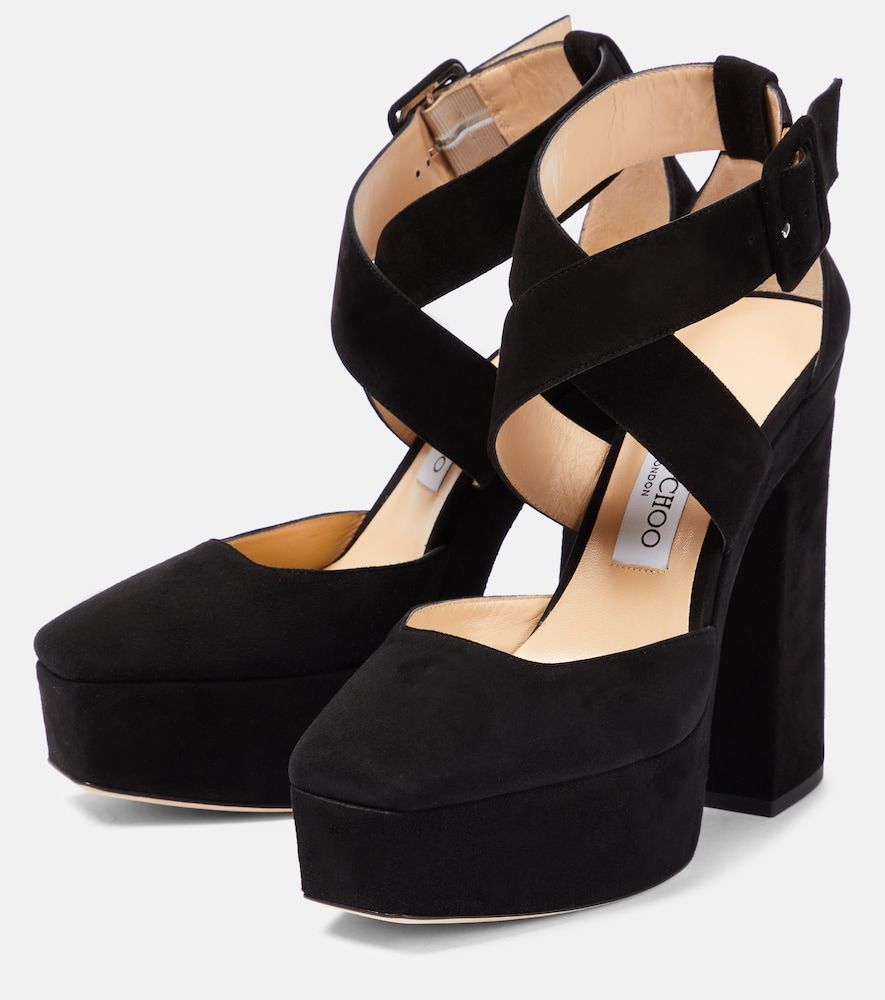 Pumps Gian 140 in pelle con plateau - Jimmy Choo - Modalova