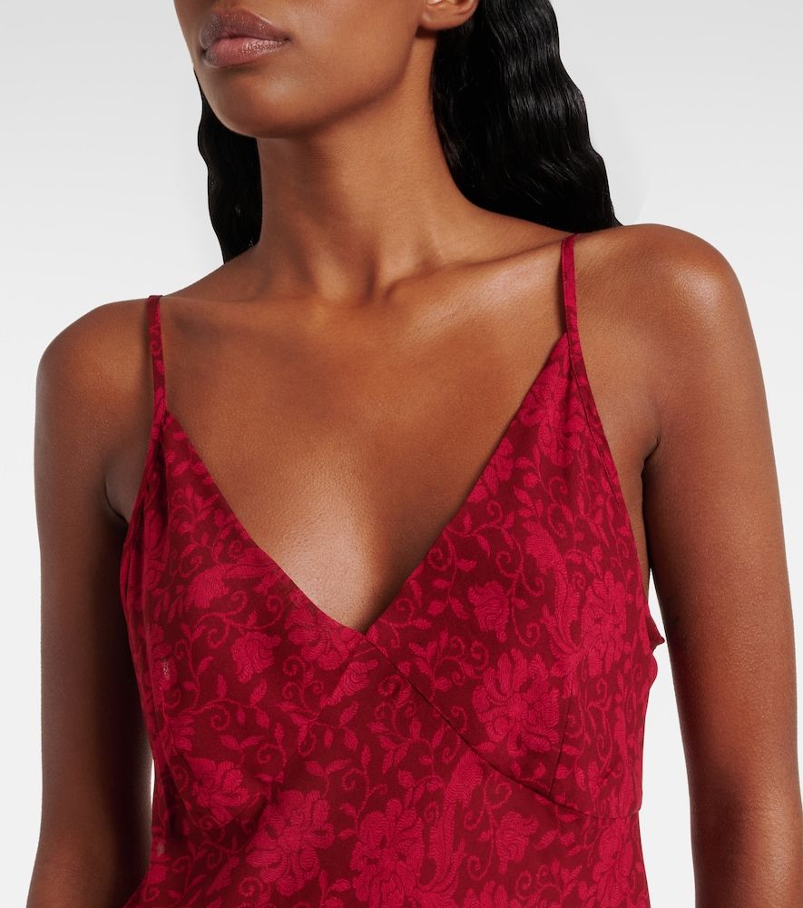 Abito sottoveste con stampa floreale - Dries Van Noten - Modalova