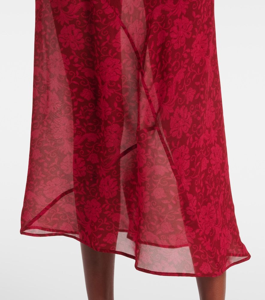 Abito sottoveste con stampa floreale - Dries Van Noten - Modalova