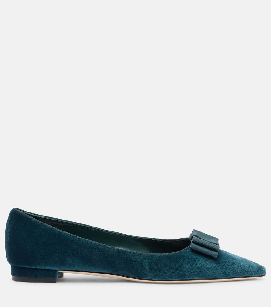 Ballerinas Reador aus Samt - Manolo Blahnik - Modalova
