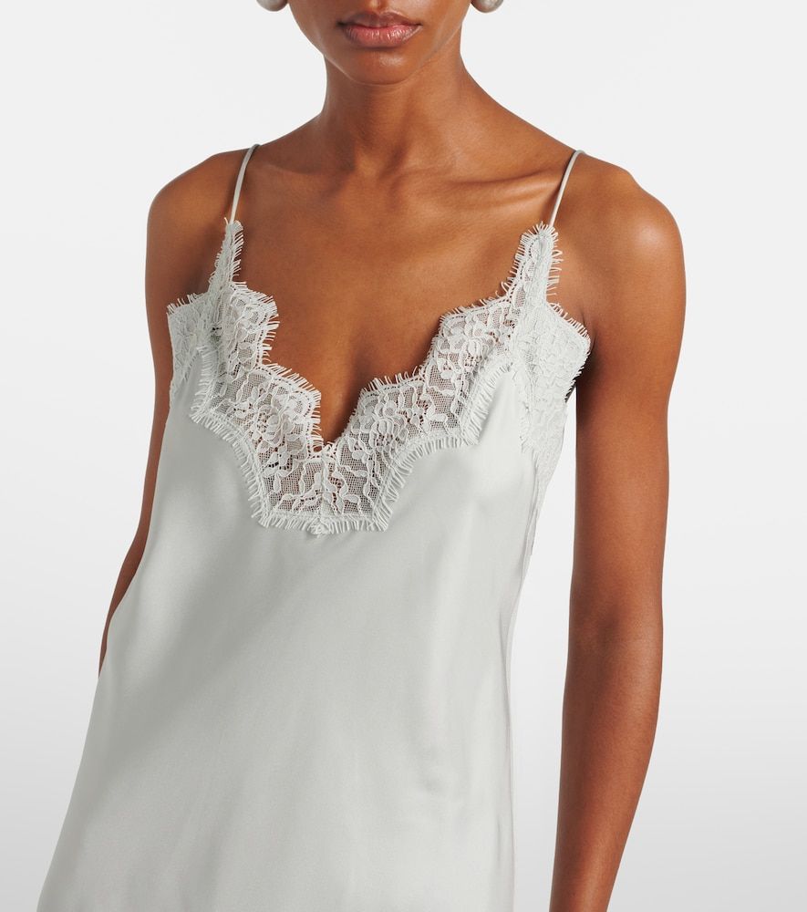 Róhe Abito sottoveste in seta con pizzo - Rohe - Modalova