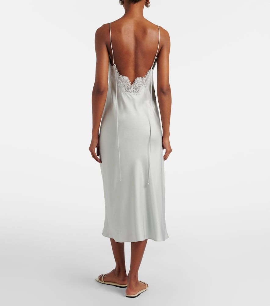 Róhe Abito sottoveste in seta con pizzo - Rohe - Modalova