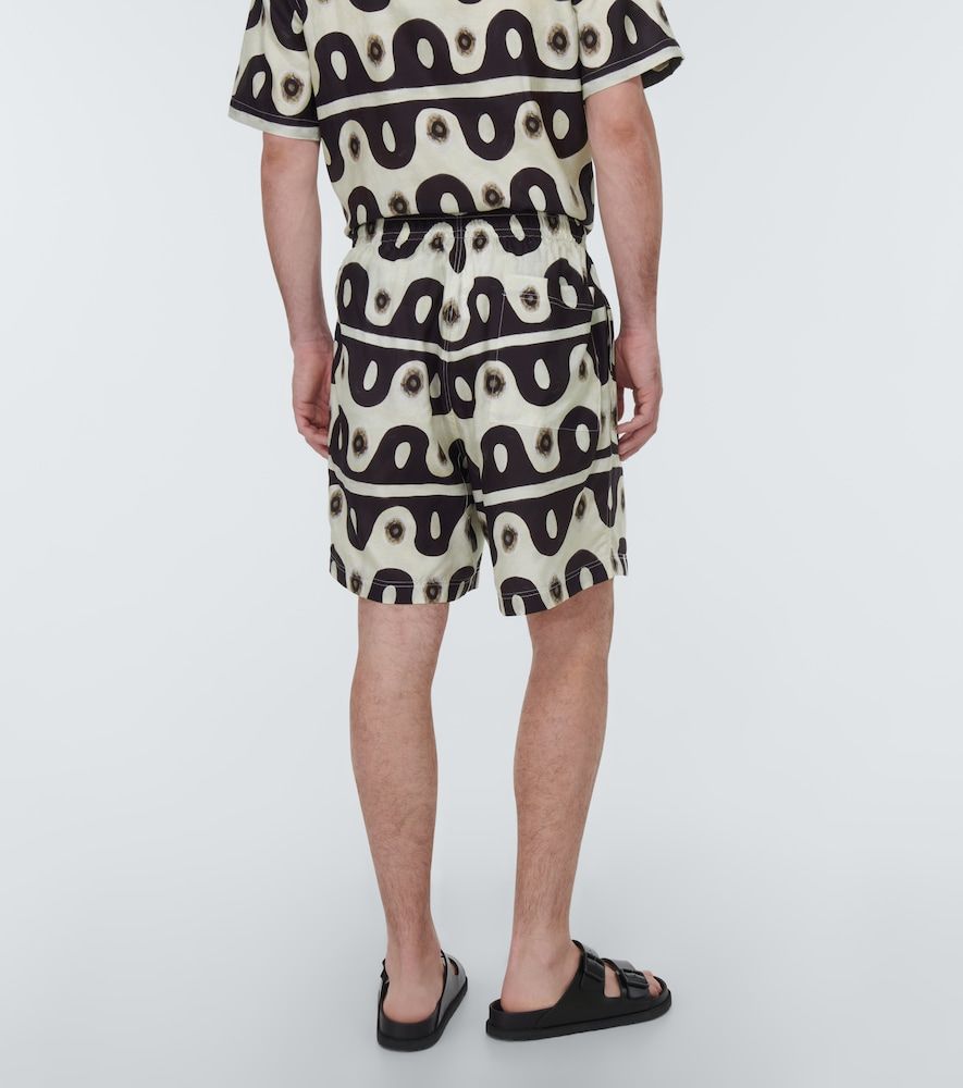 Shorts en mezcla de algodón estampados - Commas - Modalova