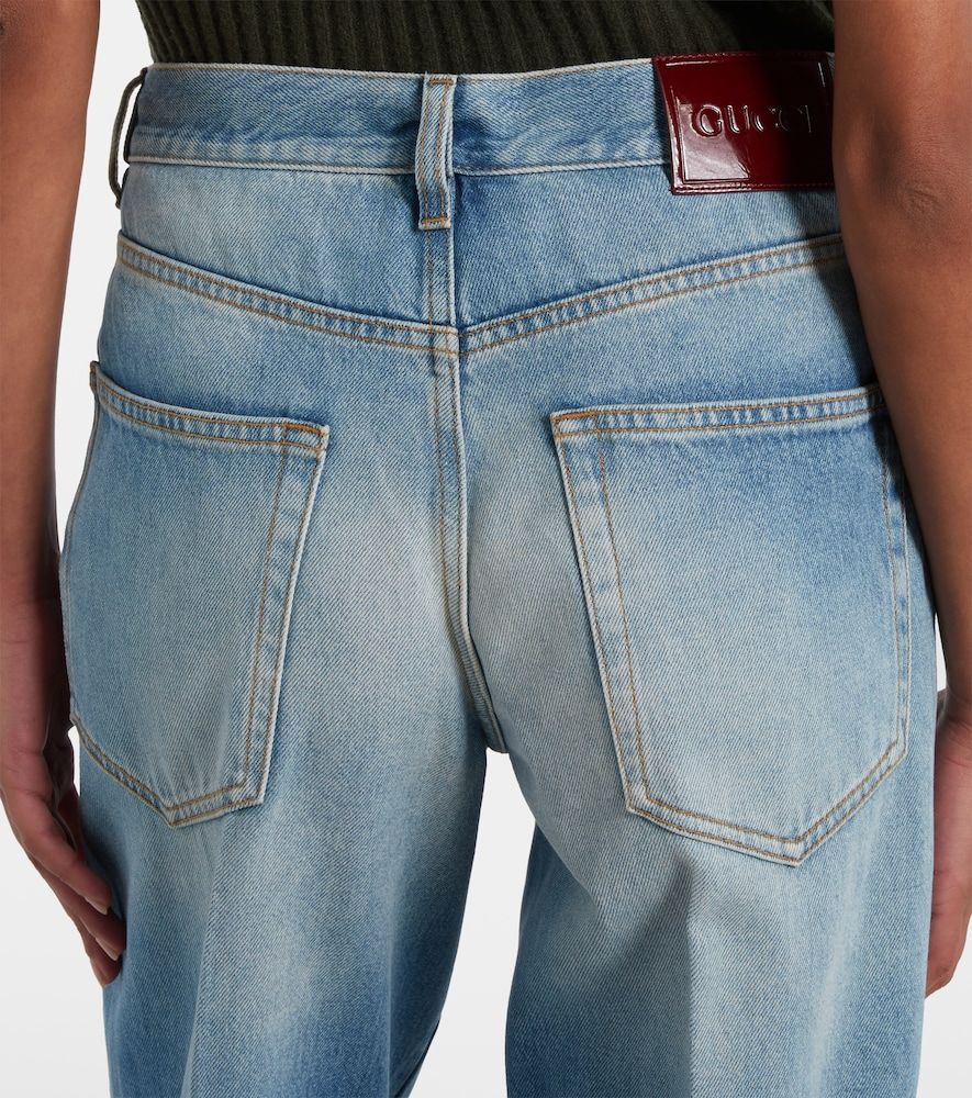 Horsebit mid-rise flared jeans - Gucci - Modalova