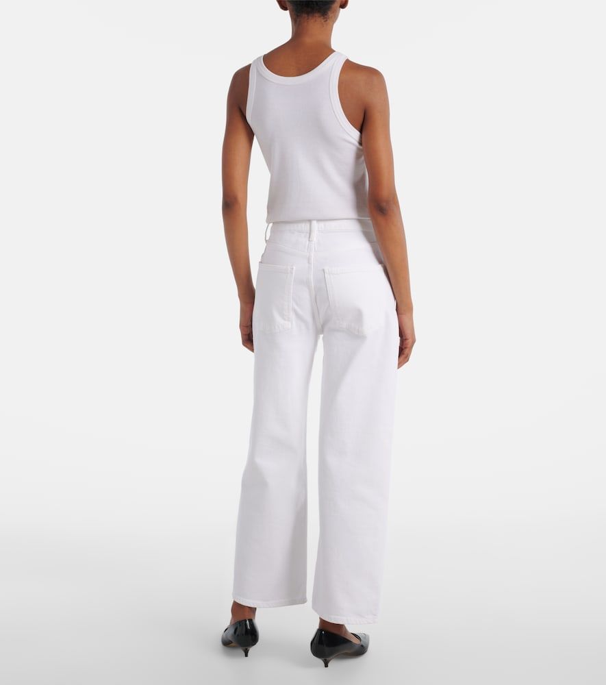 Mid-Rise Wide-Leg Jeans Harper Crop - Agolde - Modalova