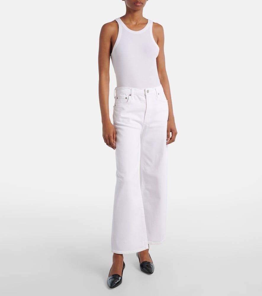 Mid-Rise Wide-Leg Jeans Harper Crop - Agolde - Modalova