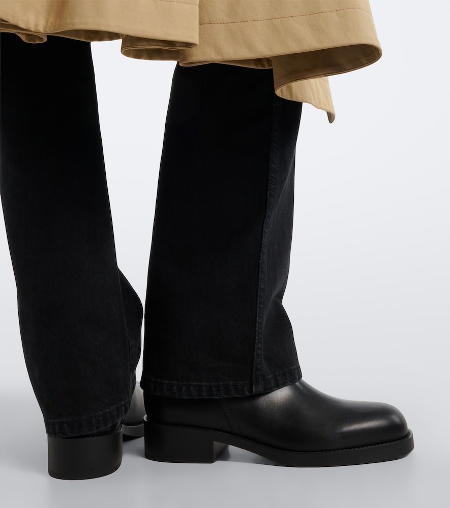 Check Ankle Boots Huntley aus Leder - Burberry - Modalova