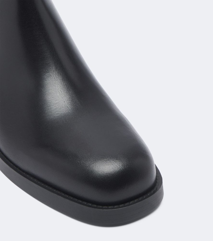Check Ankle Boots Huntley aus Leder - Burberry - Modalova