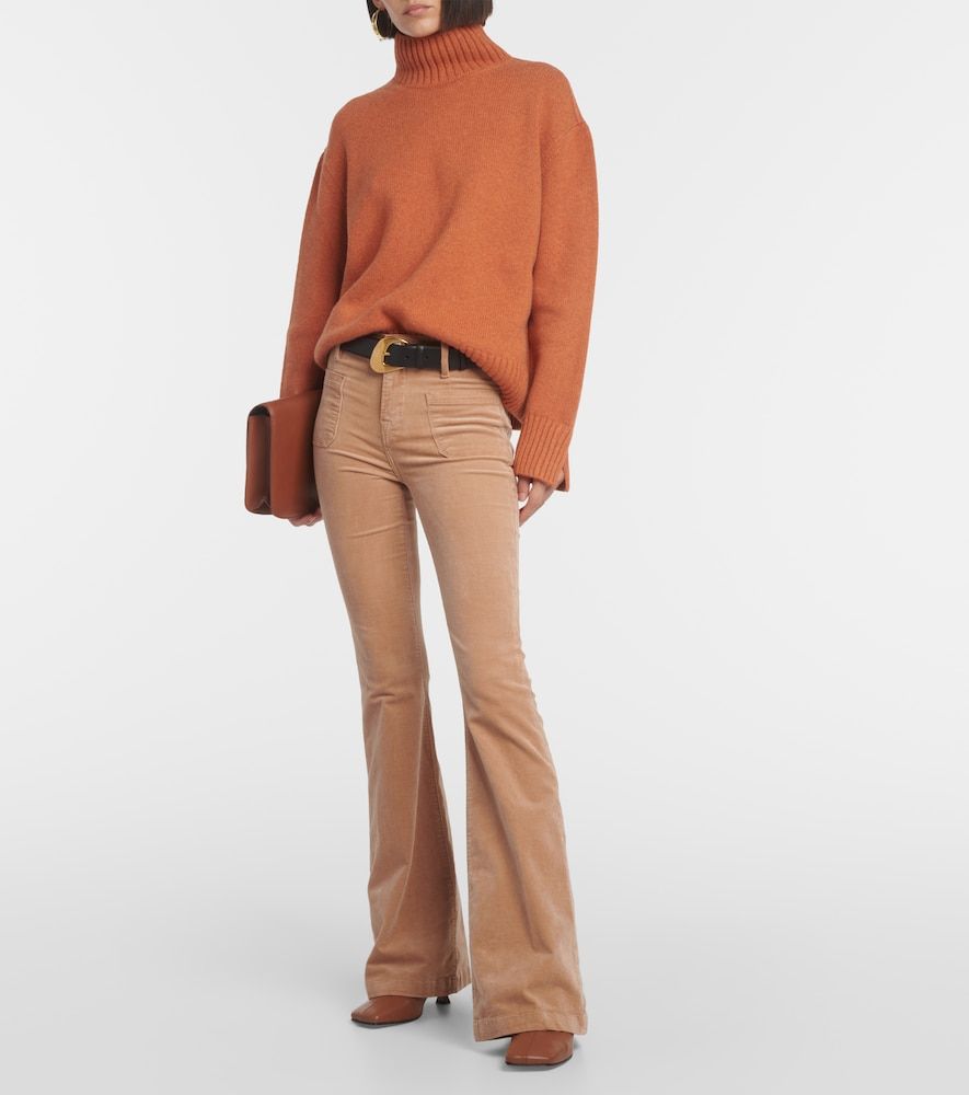 Pantalones flared Le Bardot de pana - Frame - Modalova