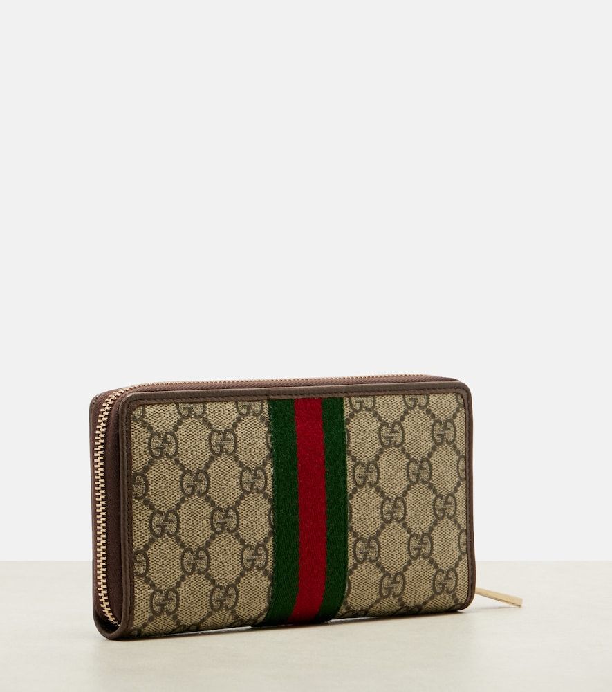 Cartera Ophidia con ribetes de piel - Gucci - Modalova