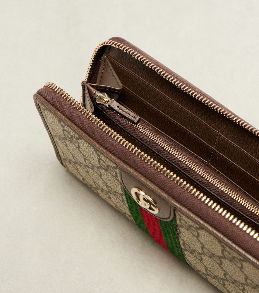 Cartera Ophidia con ribetes de piel - Gucci - Modalova