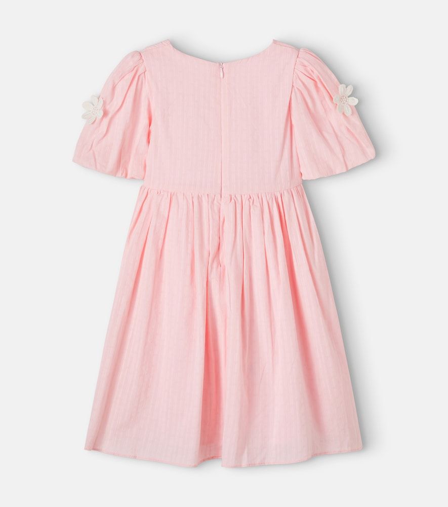 Vestido de algodón con aplique floral - Patachou - Modalova