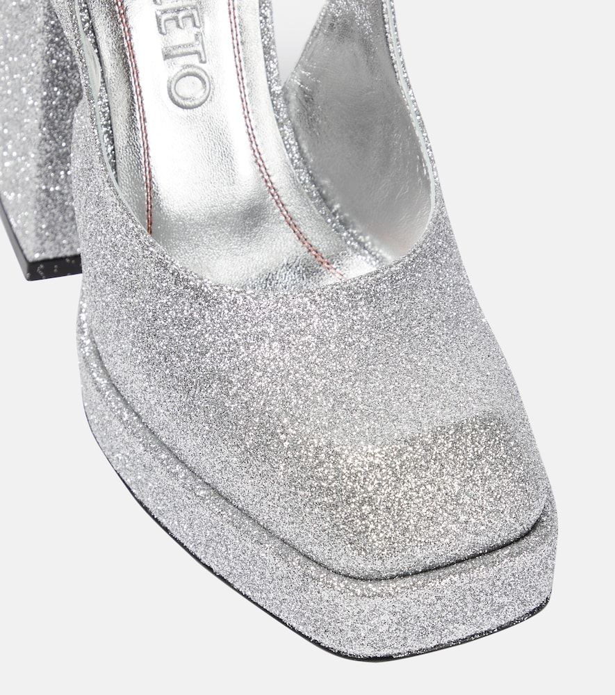 Pumps con plateau Bulla Jill glitterate - Nodaleto - Modalova