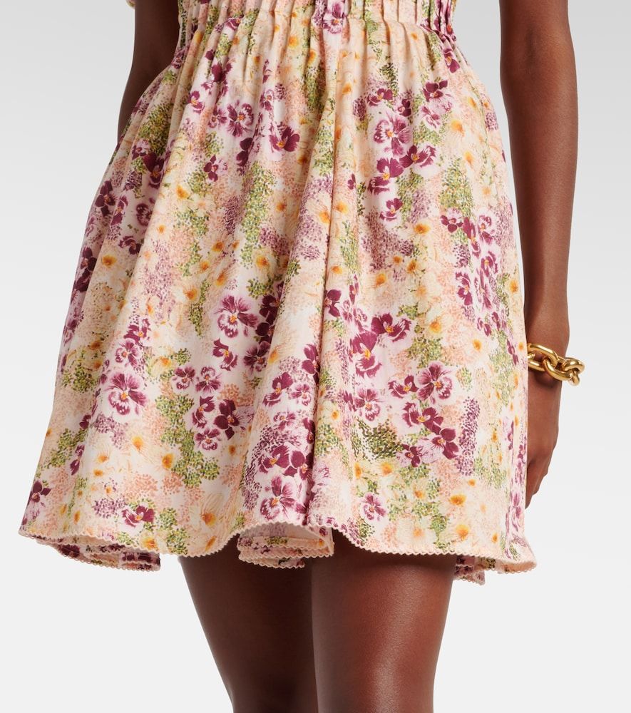 Minikleid Caramelo Florecer aus Baumwolle - Agua by Agua Bendita - Modalova