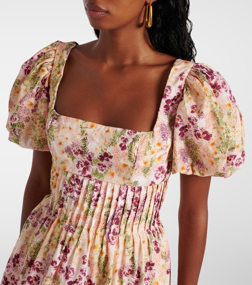 Minikleid Caramelo Florecer aus Baumwolle - Agua by Agua Bendita - Modalova