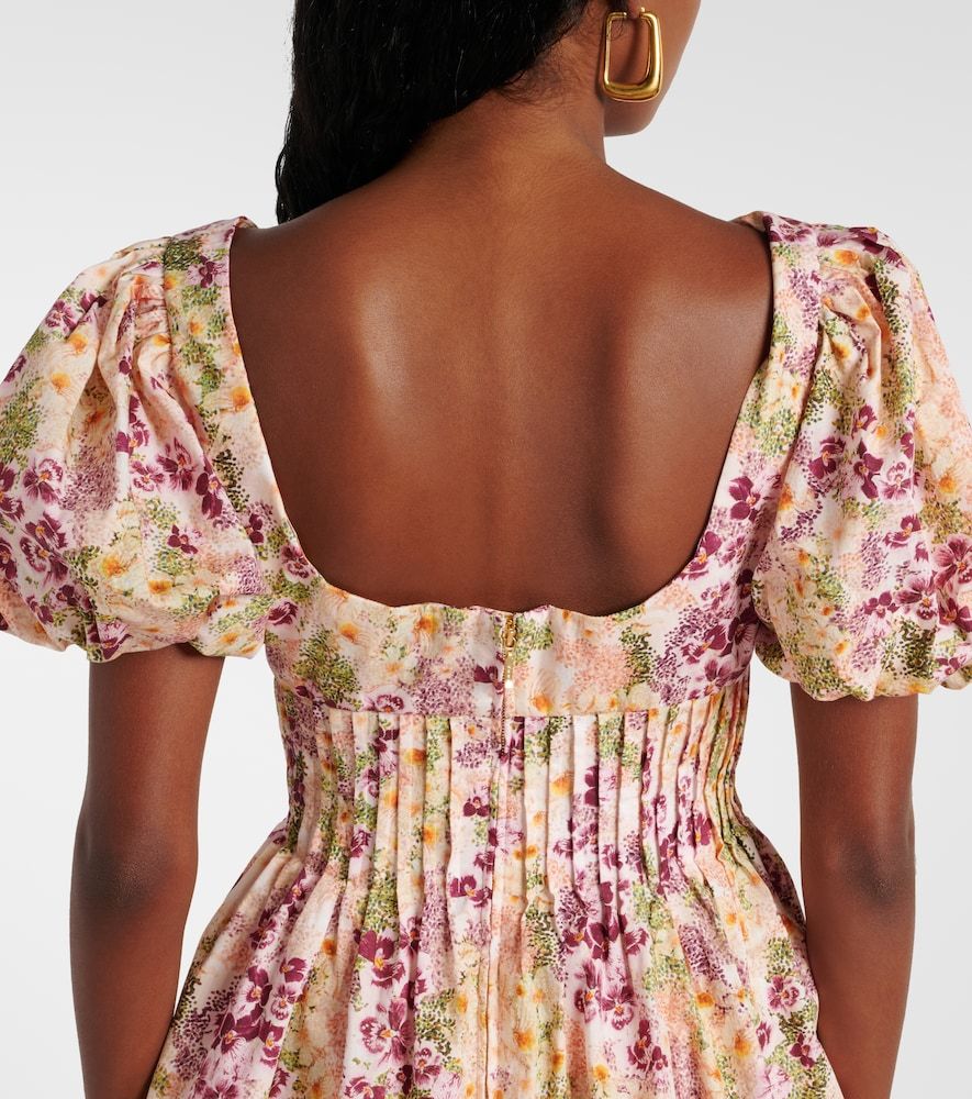Minikleid Caramelo Florecer aus Baumwolle - Agua by Agua Bendita - Modalova