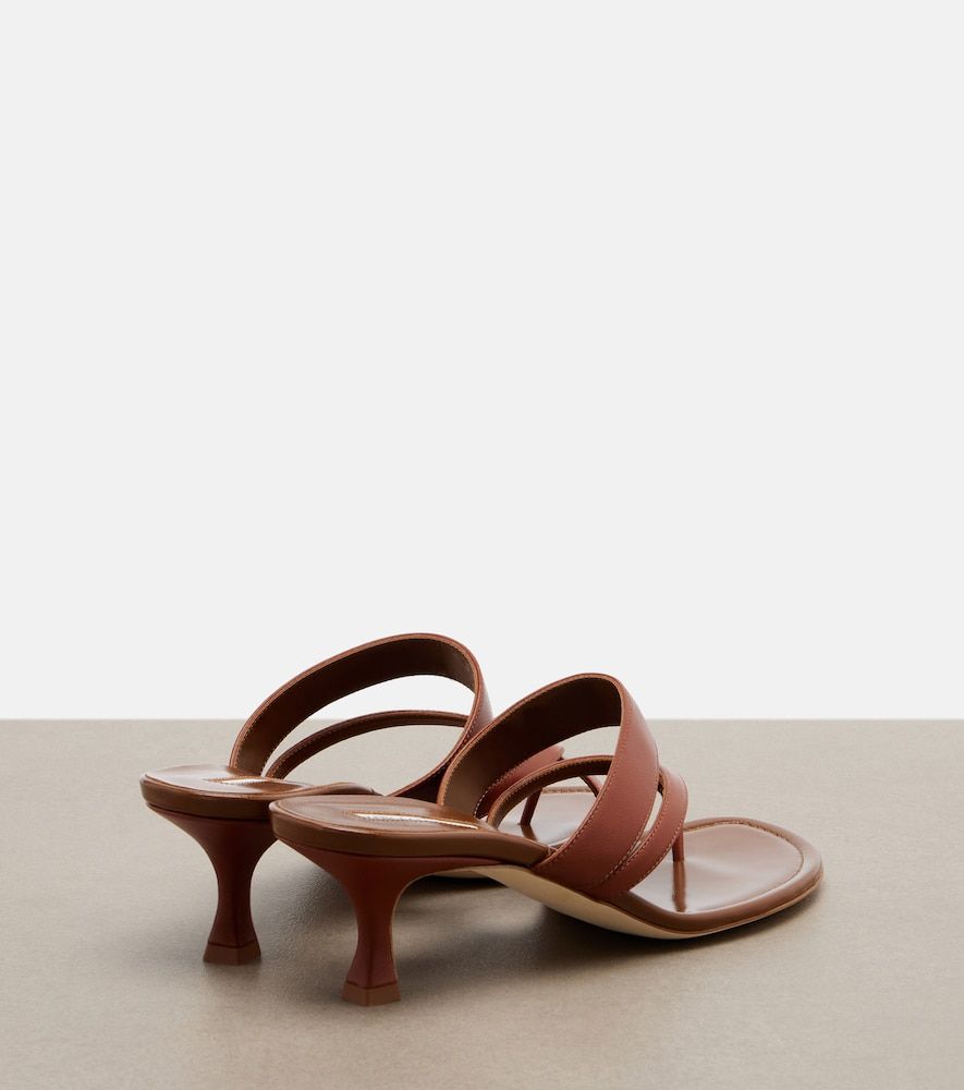 Sandalen Susa aus Leder - Manolo Blahnik - Modalova