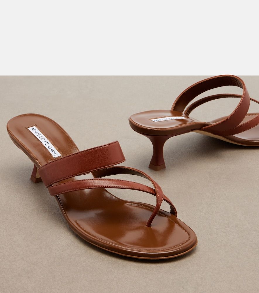 Sandalen Susa aus Leder - Manolo Blahnik - Modalova