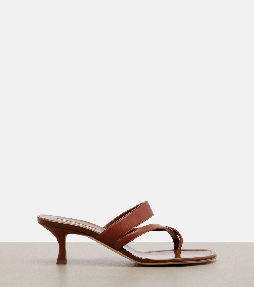 Sandalen Susa aus Leder - Manolo Blahnik - Modalova