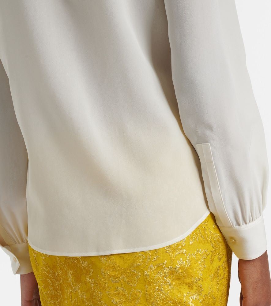 Saint Laurent Tie-neck silk blouse - Saint Laurent - Modalova