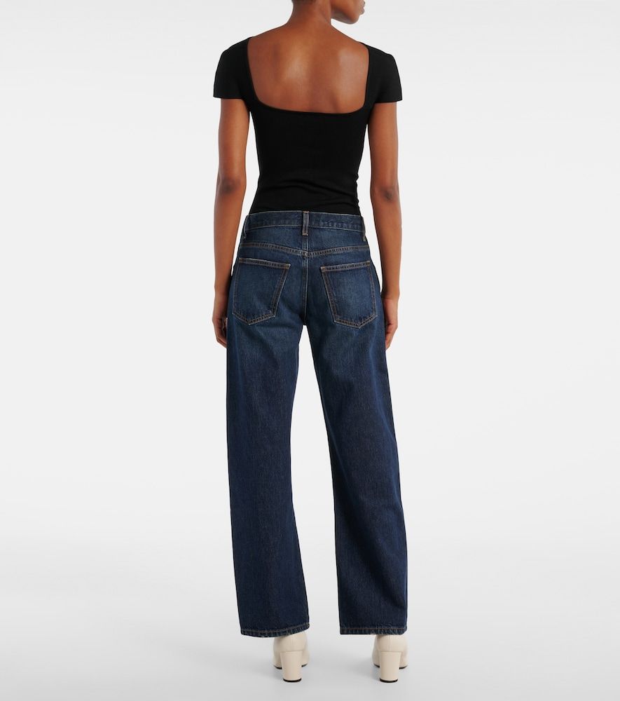 Jeans Kerrie a gamba larga e vita media - Khaite - Modalova