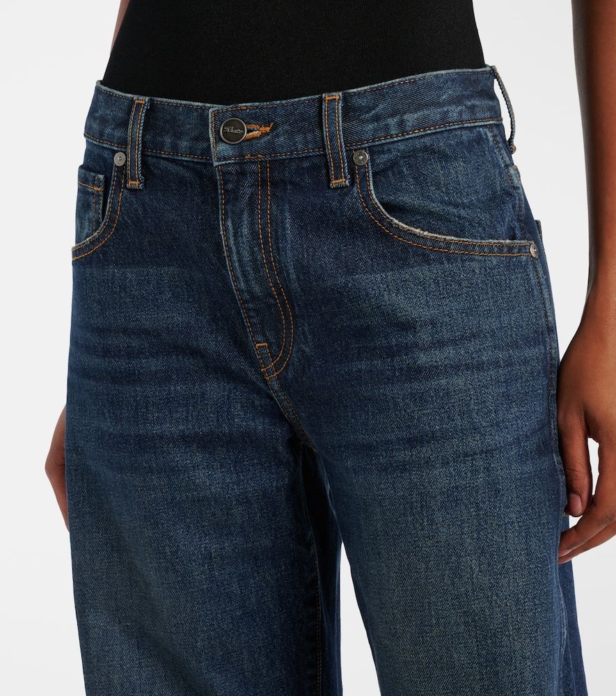 Jeans Kerrie a gamba larga e vita media - Khaite - Modalova
