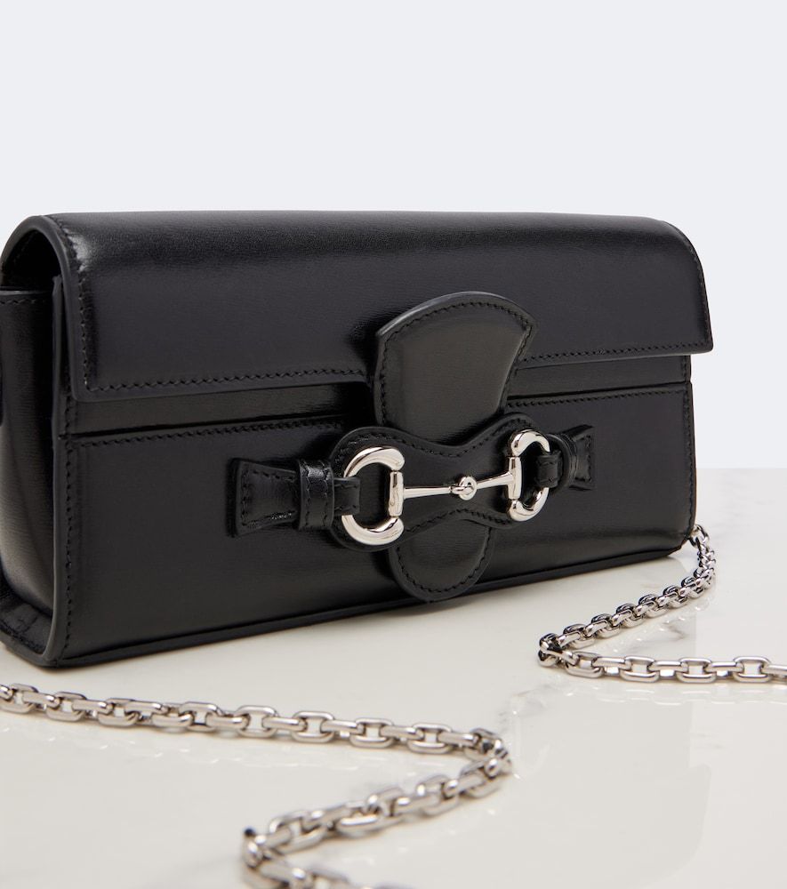 Cartera con cadena Mini de piel con Horsebit - Gucci - Modalova