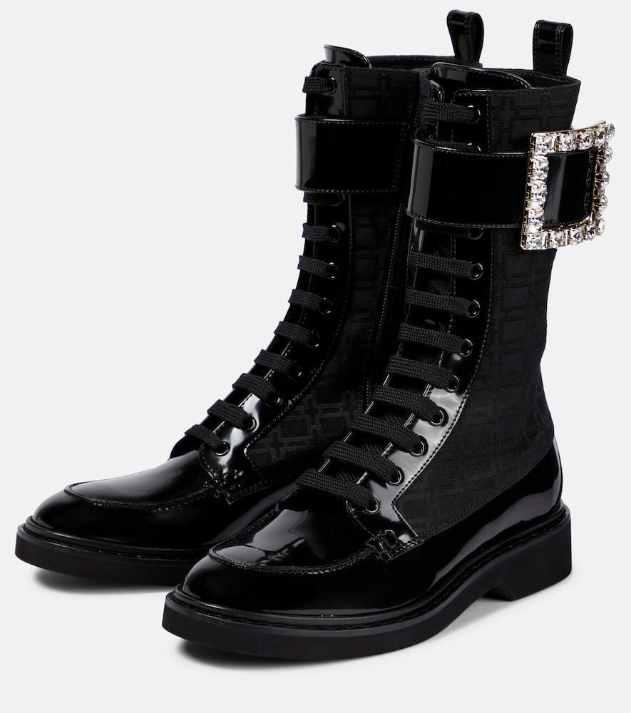 Schnürstiefel Viv' Rangers Strass - Roger Vivier - Modalova