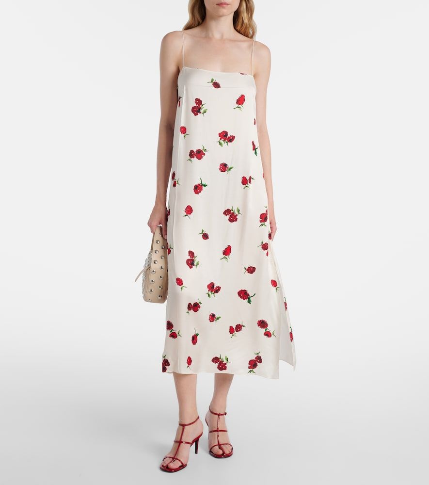 Abito sottoveste Sicily in twill con stampa - Khaite - Modalova