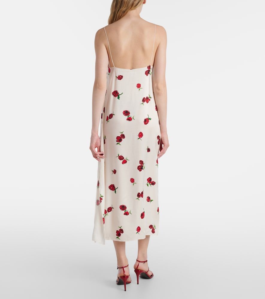 Abito sottoveste Sicily in twill con stampa - Khaite - Modalova