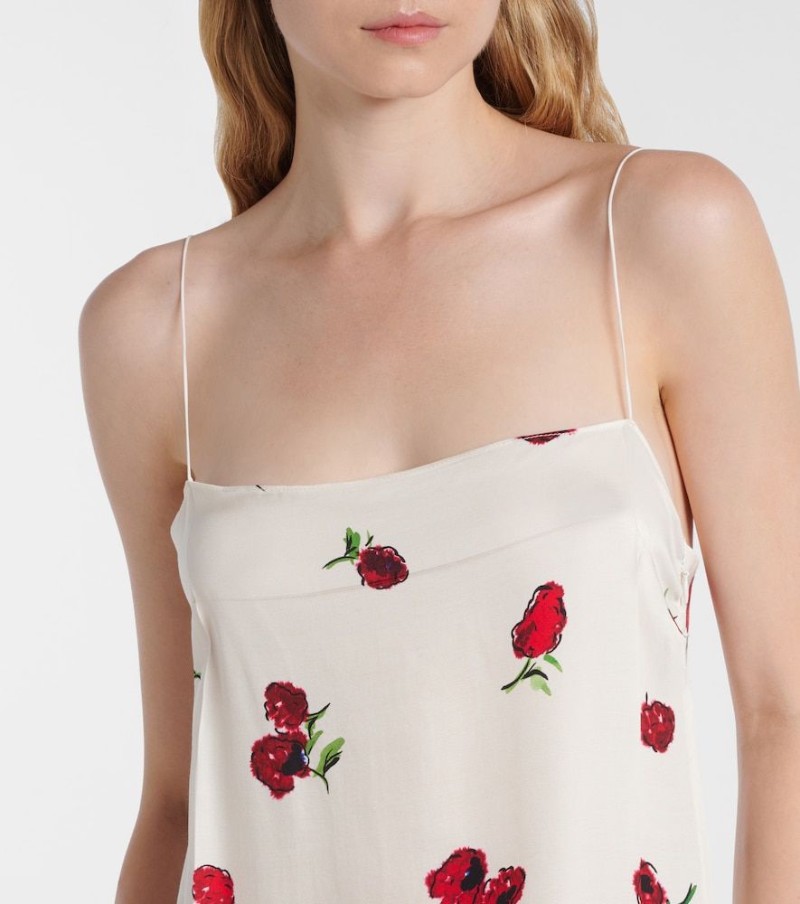 Abito sottoveste Sicily in twill con stampa - Khaite - Modalova