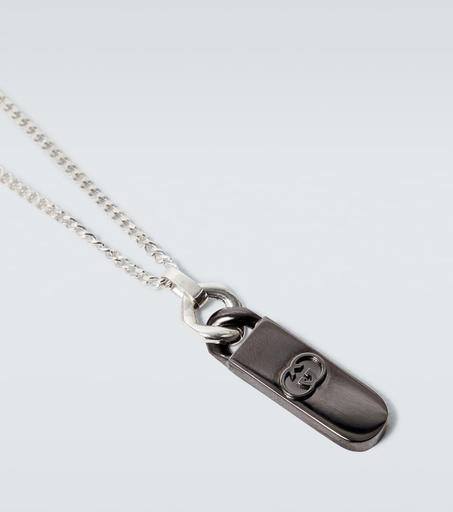 Collana con pendente Interlocking G in sterling - Gucci - Modalova
