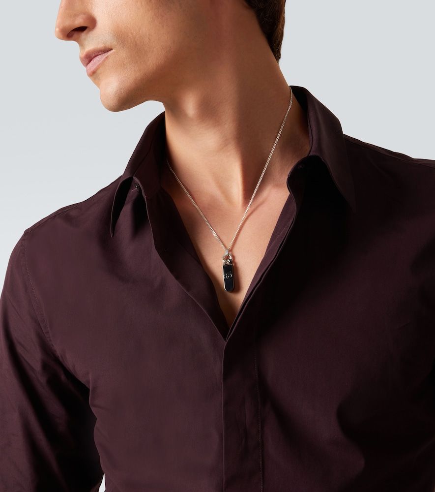 Collana con pendente Interlocking G in sterling - Gucci - Modalova