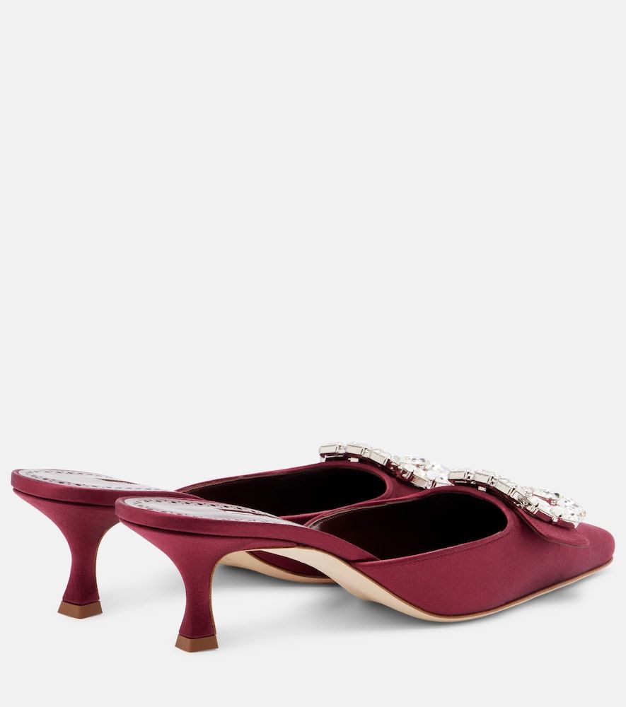 Mules Mayjou 50 aus Satin mit Kristallen - Manolo Blahnik - Modalova