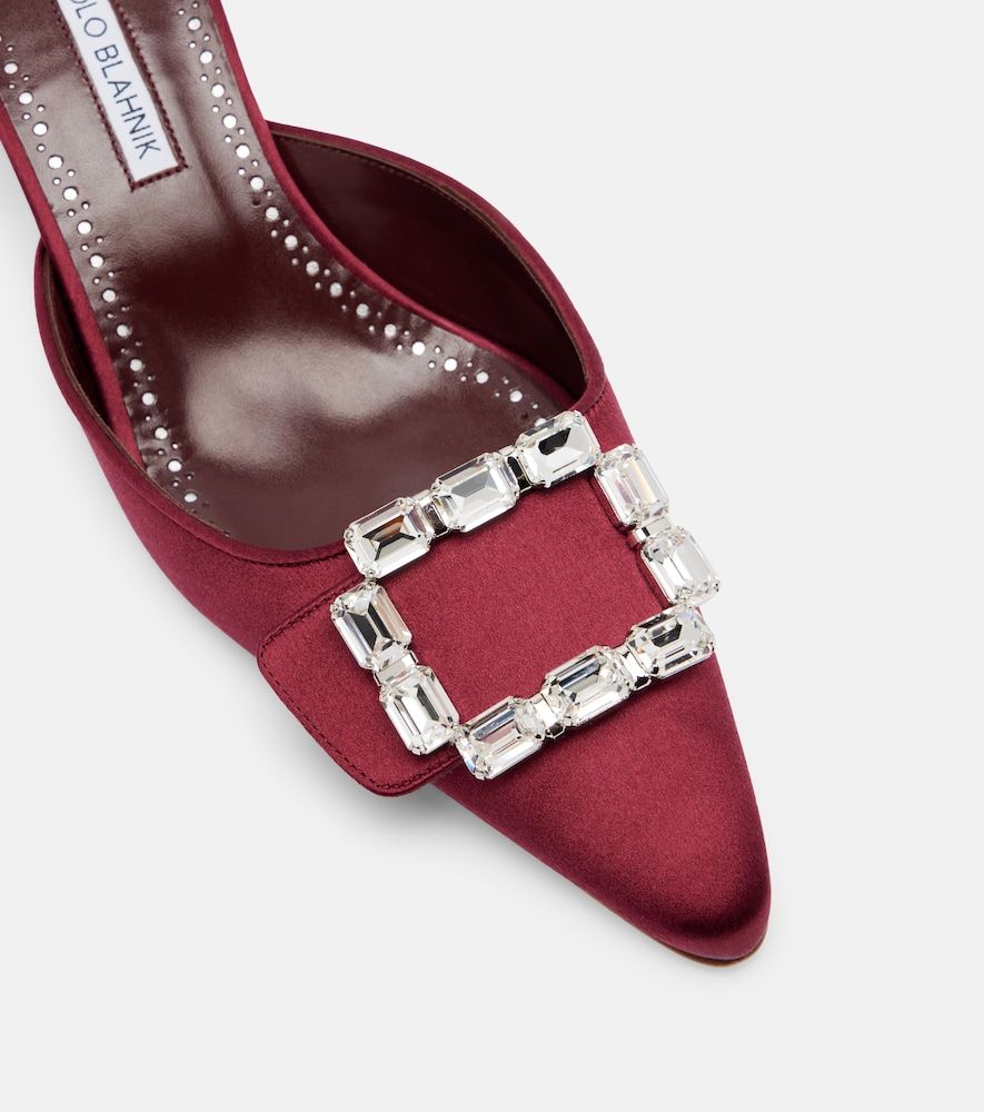 Mules Mayjou 50 aus Satin mit Kristallen - Manolo Blahnik - Modalova