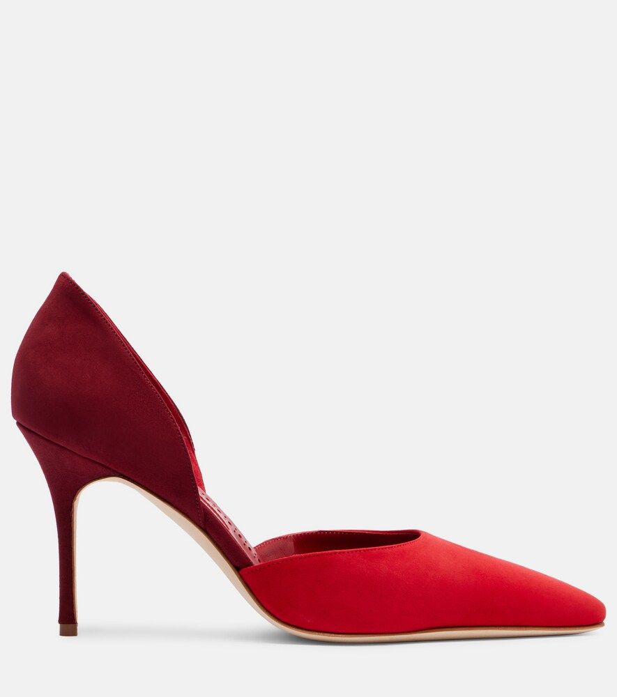 Pumps Taylerbinu 90 aus Veloursleder - Manolo Blahnik - Modalova