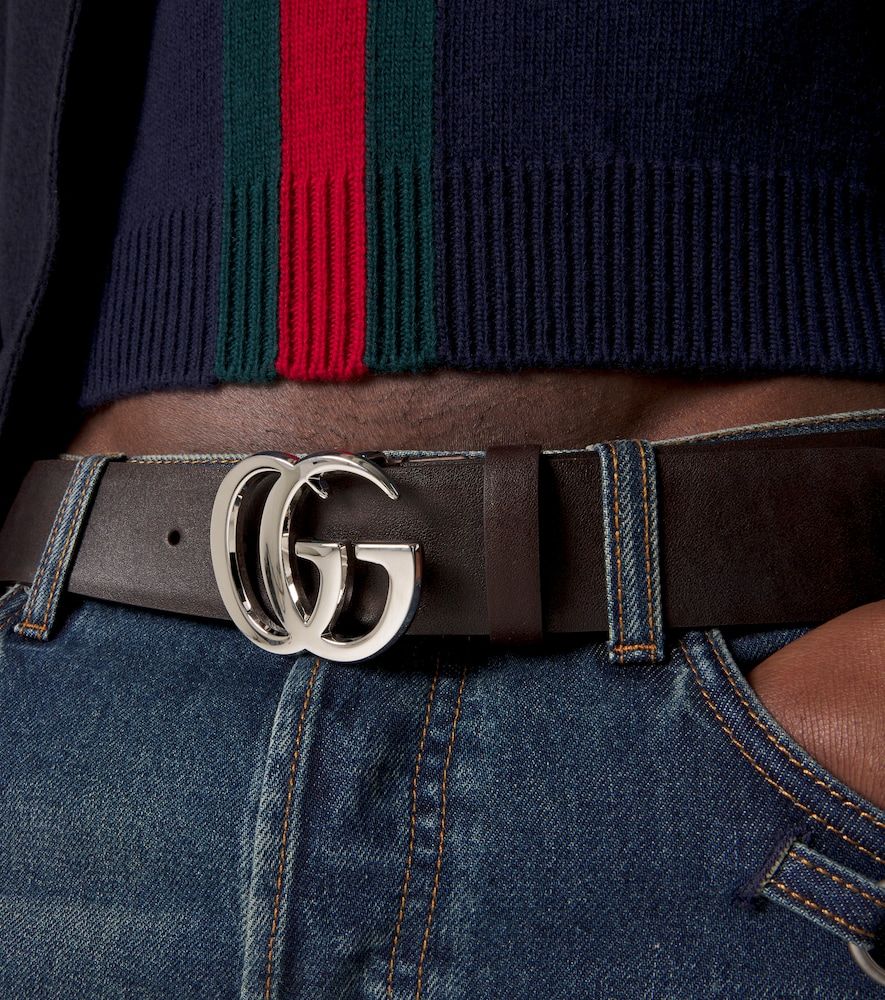 Gürtel Flat Marmont aus Leder - Gucci - Modalova