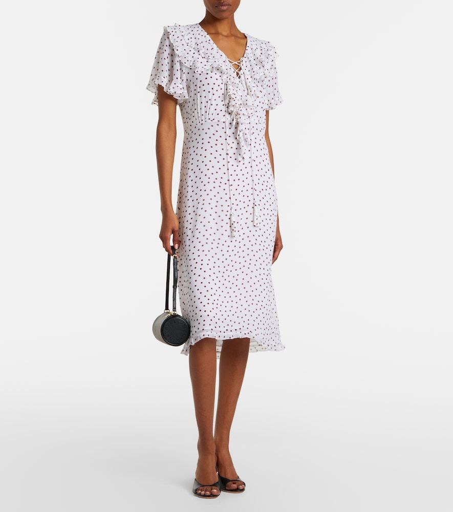 Vestido midi Dancing Dots de georgette - Dorothee Schumacher - Modalova