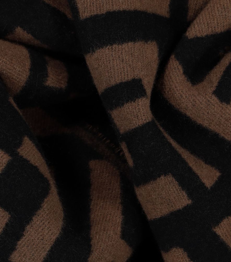Fendi FF intarsia cashmere scarf - Fendi - Modalova