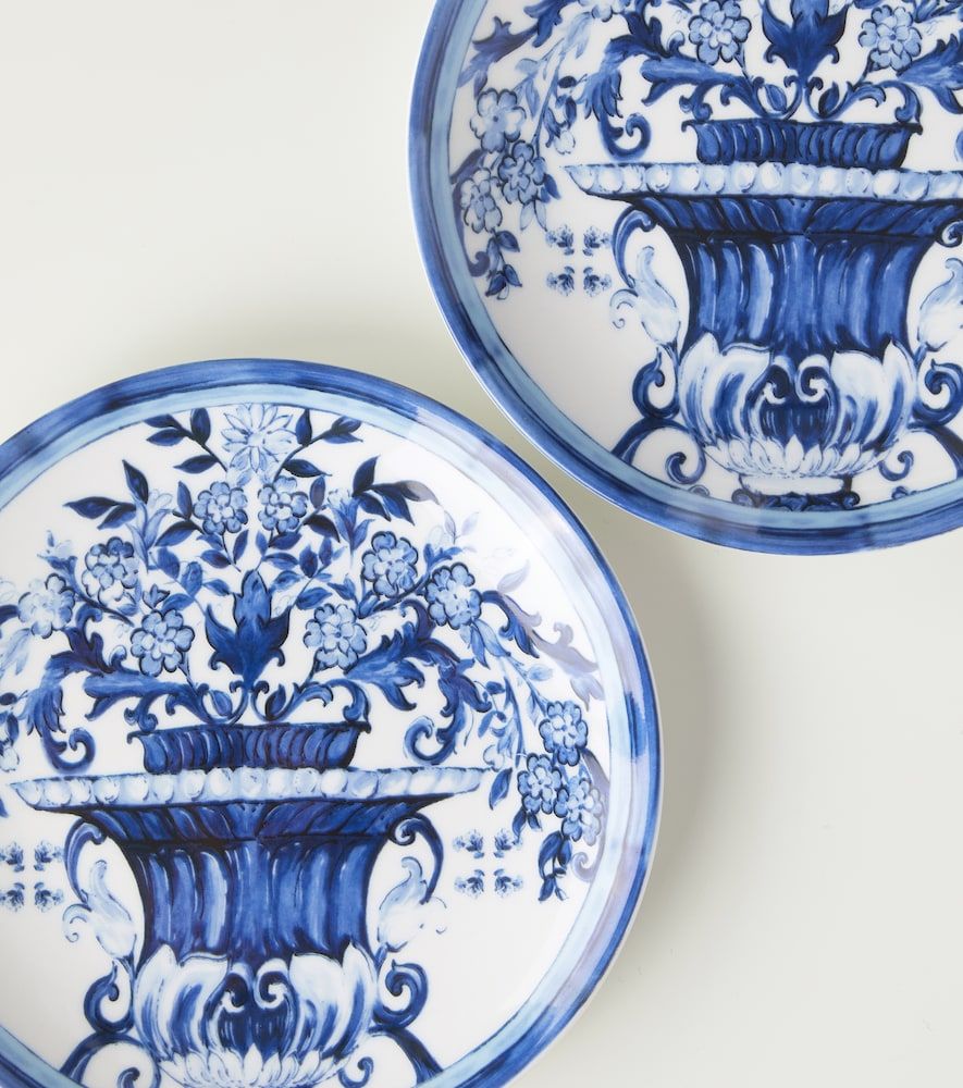 Set de 2 platos de postre Blu Mediterraneo - Dolce&Gabbana Casa - Modalova